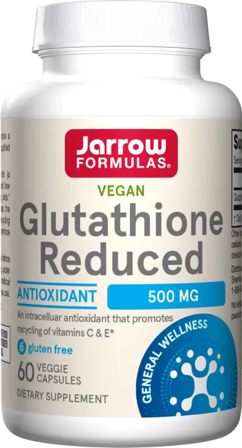 Jarrow Formulas Reduced Glutathione 500 mg Антиоксидант за детоксикация х 60 капсули