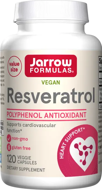 Jarrow Formulas Resveratrol 100 mg Подкрепа за сърдечно-съдовата система х 120 капсули
