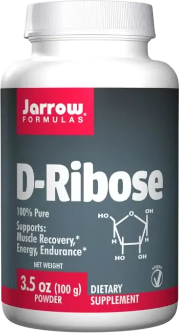 Jarrow Formulas Ribose Powder 100% чиста D-рибоза за енергия и възстановяване 100 грама
