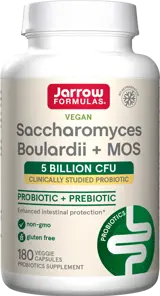Jarrow Formulas Saccharomyces Boulardii + MOS 5 милиарда живи клетки х 180 капсули