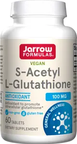 Jarrow Formulas S-Acetyl L-Glutathione 100 mg - 60 Таблетки, 60 Дози