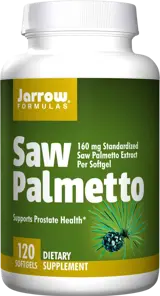 Jarrow Formulas Saw Palmetto В подкрепа на здравето на простатата 120 гел капсули
