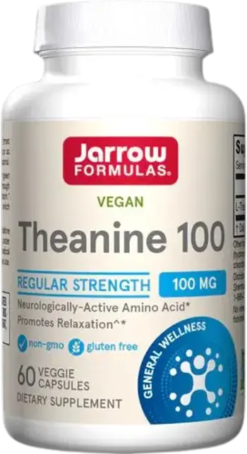 Jarrow Formulas Theanine 100 mg За релаксация и фокус х 60 капсули