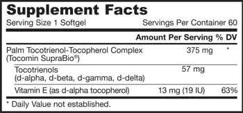 Jarrow Formulas Toco-Sorb Витамин Е комплекс за сърдечно-съдова и мозъчна функция х 60 Гел капсули