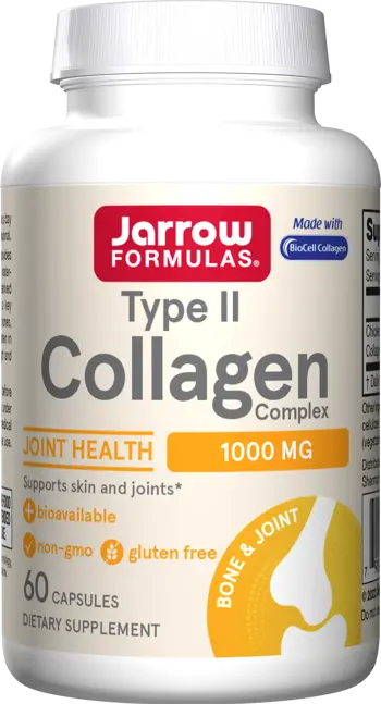 Jarrow Formulas Type II Collagen Complex 500 mg За здрави стави и еластична кожа