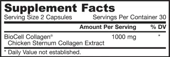 Jarrow Formulas Type II Collagen Complex 500 mg За здрави стави и еластична кожа