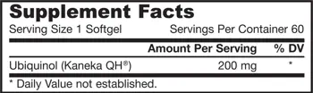 Jarrow Formulas Ubiquinol QH-Absorb 200 mg 60 Гел капсули