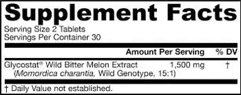 Jarrow Formulas Wild Bitter Melon Extract Подкрепа за кръвна захар и налягане - 60 Таблетки