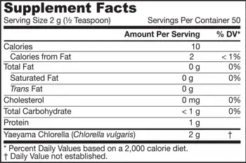 Jarrow Formulas Yaeyama Chlorella Powder 100% чиста хлорела на прах