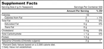 Jarrow Formulas Yaeyama Chlorella Powder Чиста хлорела на прах за детоксикация и енергия 1000 грама