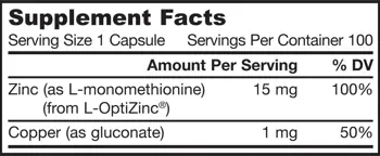 Jarrow Formulas Zinc Balance 15 mg Подкрепа за имунитета и антиоксидантна защита х 100 капсули