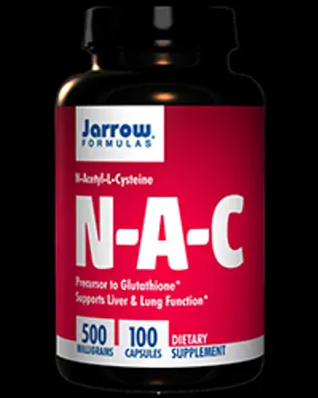 Jarrow Formulas NAC 500 mg N-ацетил-L-цистеин за детоксикация и антиоксидантна защита х 100 капсули