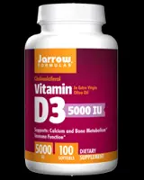 Jarrow Formulas Vitamin D3 5000 IU Витамин D3 за силен имунитет и здрави кости - 100 гел капсули