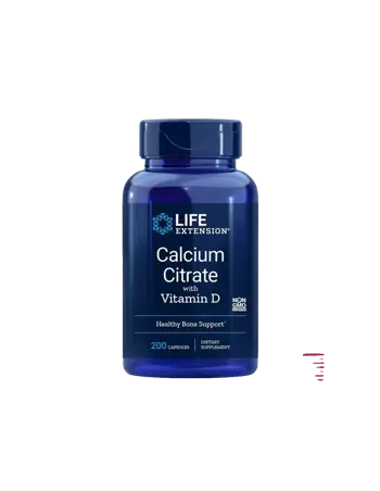 Life Extension Calcium Citrate with Vitamin D3 Калций (цитрат) + Витамин D3