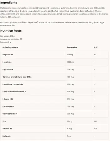 OstroVit Keep Sleep Complete Sleep Formula Специализирана Формула за Сън - 270 грама, 30 дози