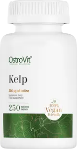 OstroVit Kelp 200 мкг Natural Iodine Source Йод - 250 таблетки, 250 дози