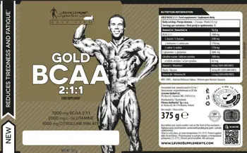 Kevin Levrone Gold BCAA 2:1:1 with Glutamine & Citrulline - 375 грама, 30 дози