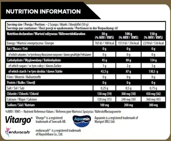 Kevin Levrone Gold Line Gold Vitargo Carboloader Витарго - 3000 грама, 60 дози