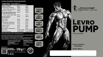 Kevin Levrone LevroPump Pre-Workout Intensifier Азотен Бустър - 350 грама, 40 дози
