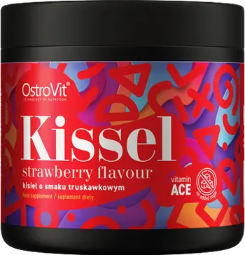 OstroVit Kissel with Natural Fruit Jelly Конфитюр с Вкус на Ягода + Витамини и Минерали - 200 грама