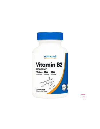 Nutricost Vitamin B2 (Рибофлавин) 100 mg х 120 капсули