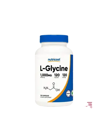 Nutricost L-Glycine 1000 mg В подкрепа на когнитивната функция х 120 капсули