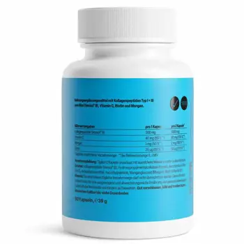 ZEINpharma Колаген с Витамин С и Биотин Collagen I + III В подкрепа на кожата, косата и ставите х 60 капсули