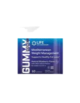 Life Extension Mediterranean Weight Management Контрол на теглото, 60 желирани таблетки с вкус на боровинки