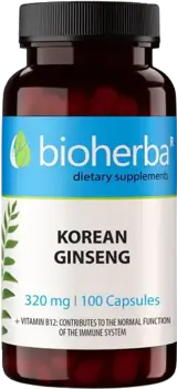 Bioherba Korean Ginseng Root Корейски Жен-Шен Корен 100 капсули
