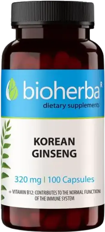 Bioherba Korean Ginseng Root Корейски Жен-Шен Корен 100 капсули