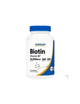 Nutricost Biotin Vitamin B7 10 000 mcg За здрава коса, кожа и нокти х 240 капсули