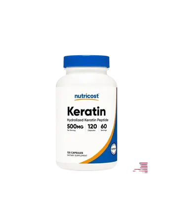 Nutricost Keratin Хидролизирани кератинови пептиди х 120 капсули
