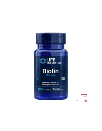 Life Extension Biotin 600 µg За коса, кожа и нокти х 100 капсули