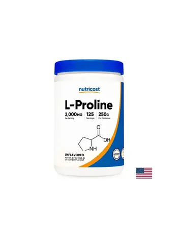 Nutricost L-Proline 2000 mg L-Пролин на прах