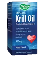 Natures Way EfaGold. Krill Oil 500 mg Масло от крил с Омега-3 фосфолипиди х 30 капсули