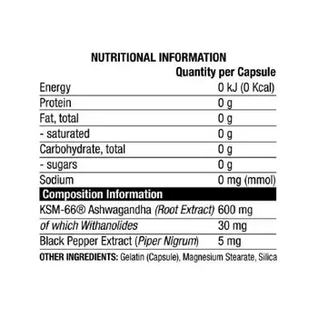 KSM 66 Ashwagandha 600 mg