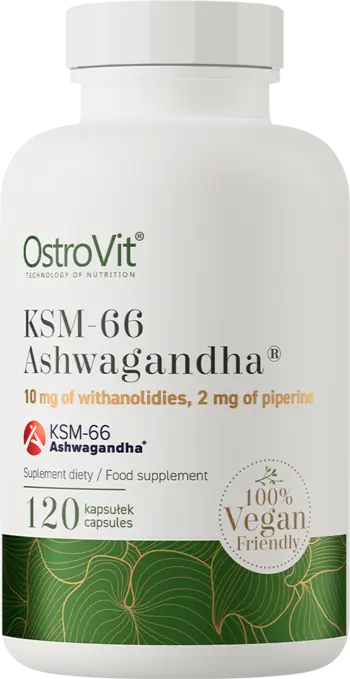 OstroVit KSM-66 Ashwagandha® 200 mg / Vege Caps с пиперин