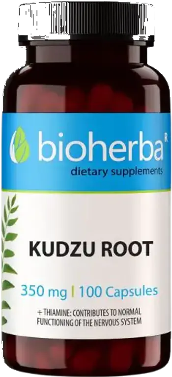 Bioherba Kudzu Root 350 mg Корен от Кудзу с Витамин B1 х 100 капсули