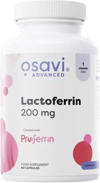Osavi Lactoferrin 200 mg Proferrin® За силен имунитет и усвояване на желязо х 60 капсули