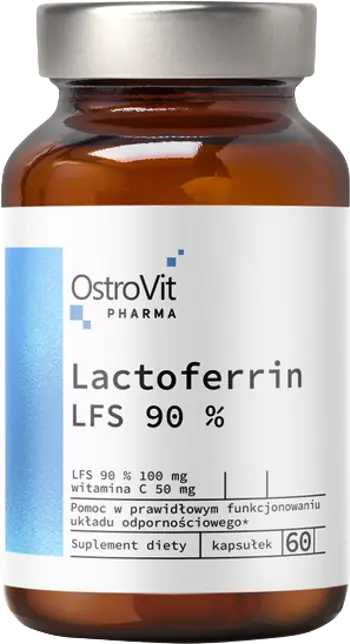 OstroVit Lactoferrin LFS 90% Лактоферин - 60 капсули, 60 дози