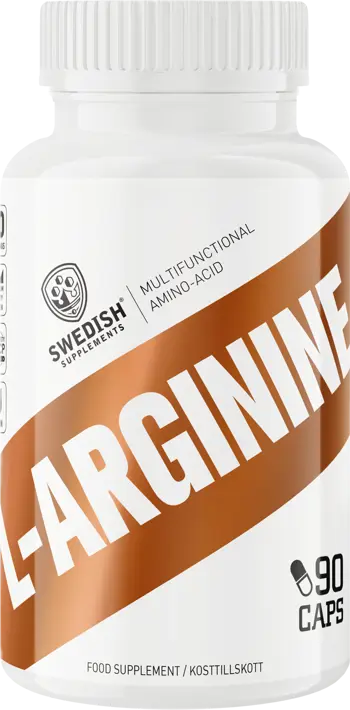 SWEDISH Supplements L-Arginine 500 мг L-Аргинин - 90 капсули, 90 дози