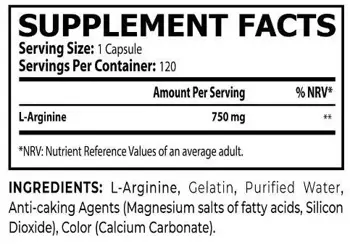 L-Arginine 750 mg
