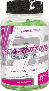 Trec Nutrition L-Carnitine + Green Tea Caps За Изгаряне на Мазнини и Енергия