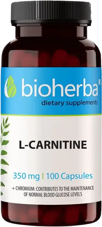 Bioherba L-Carnitine 350 mg За изгаряне на мазнини и енергия