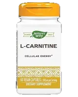 Nature's Way L-Carnitine 500 mg За клетъчна енергия х 60 веган капсули
