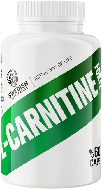 SWEDISH Supplements L-Carnitine Forte Carnipure® + Acetyl Л-Карнитин - 60 капсули, 30 дози