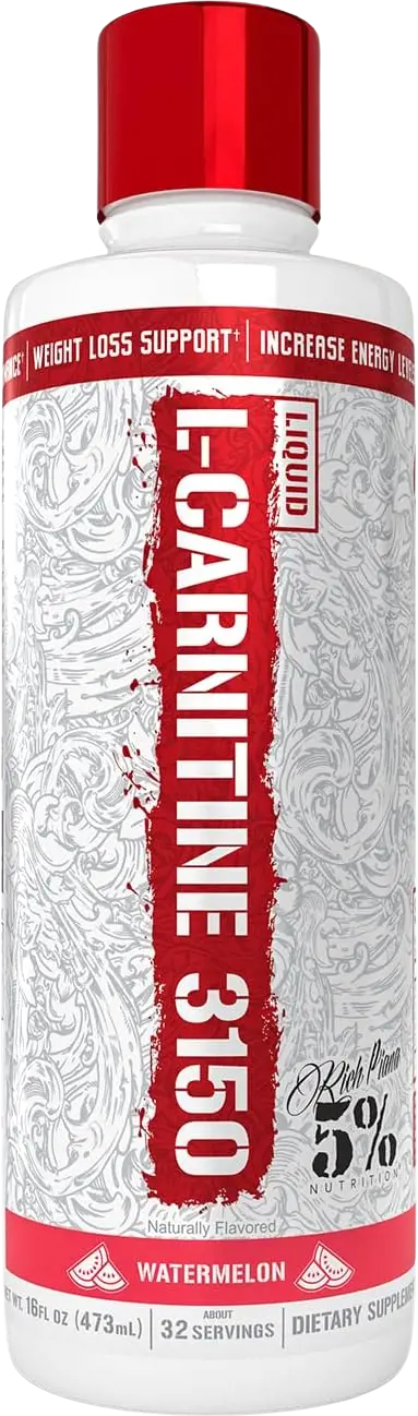 Rich Piana 5% Nutrition L-Carnitine Liquid 3150 4 Type Carnitine Matrix Течен L-карнитин за изгаряне на мазнини