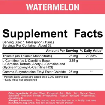 Rich Piana 5% Nutrition L-Carnitine Liquid 3150 4 Type Carnitine Matrix Течен L-карнитин за изгаряне на мазнини