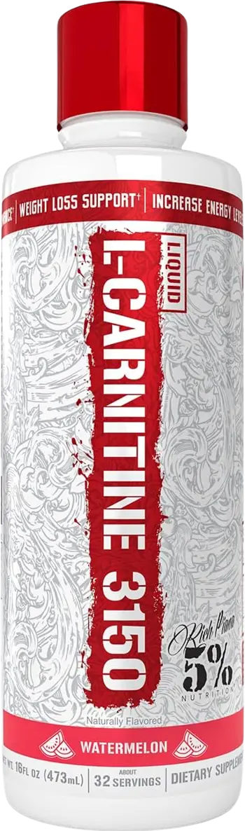 Rich Piana 5% Nutrition L-Carnitine Liquid 3150 4 Type Carnitine Matrix