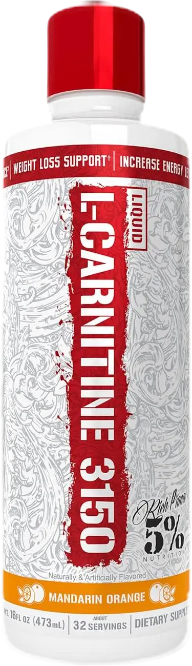 Rich Piana 5% Nutrition L-Carnitine Liquid 3150 4 Type Carnitine Matrix